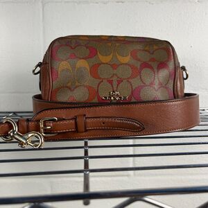 Coach 1308 Jes multi color signature camera bag
